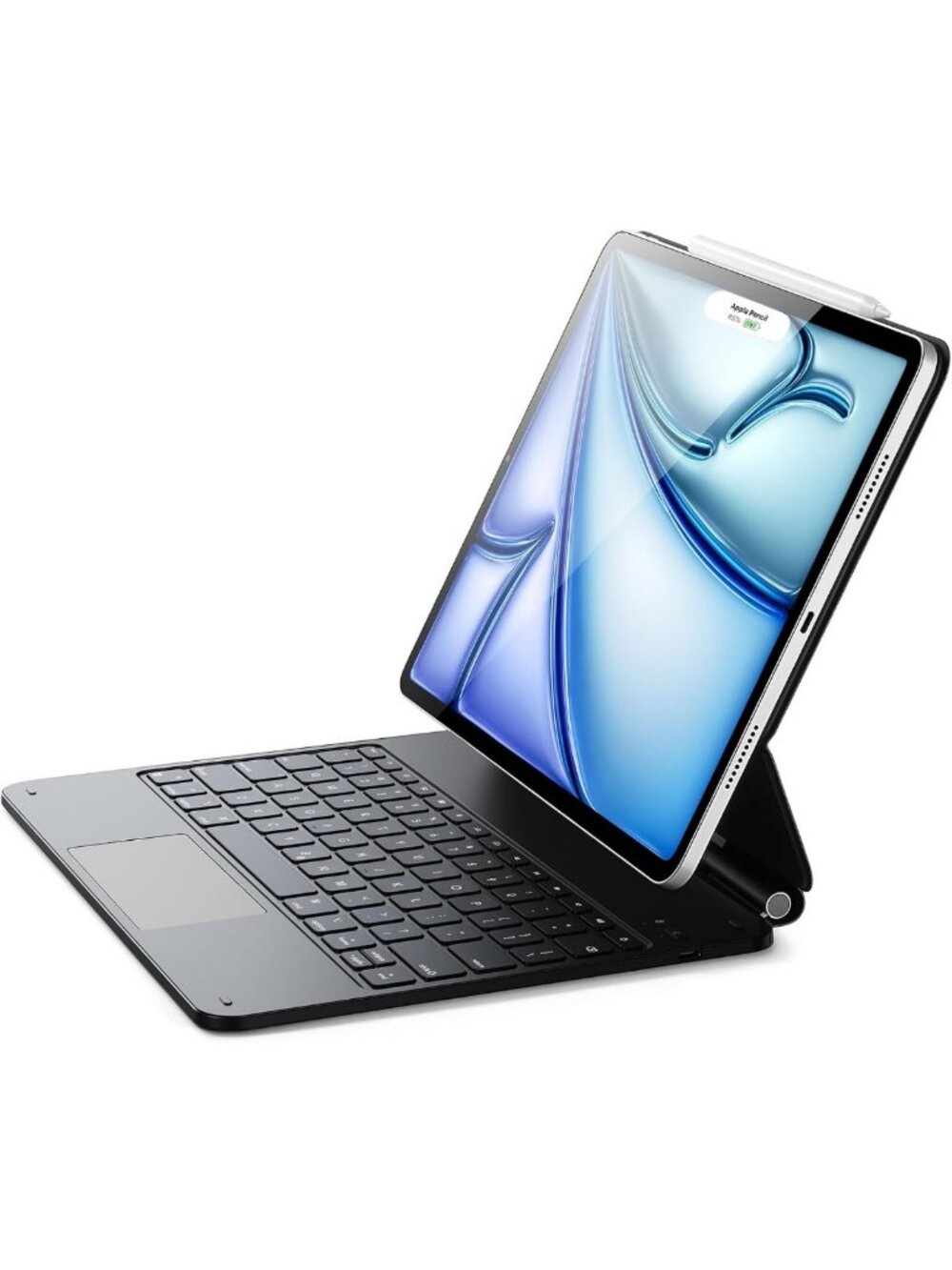 iPad Air 13/Pro 12.9 Inch Case with Keyboard & Quick-Set Magnetic Stand